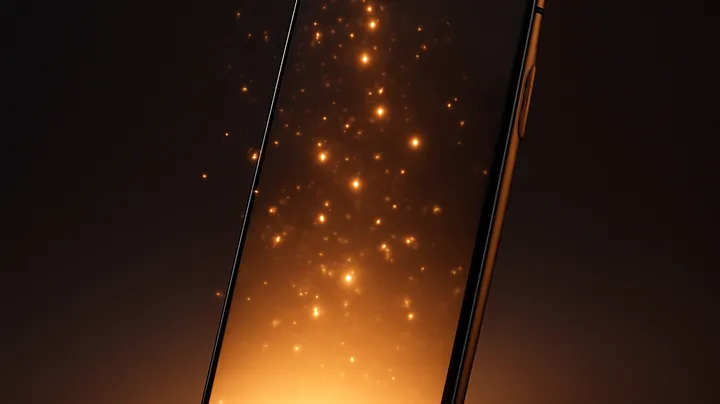 NILE888 COM Modern phone with glowing screen